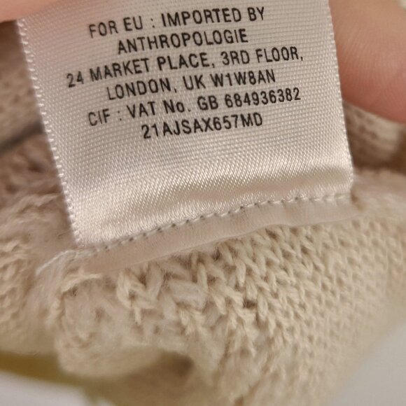 Anthropologie Yellow Bird Tan Boho Knit Top - Picture 6 of 8